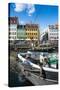 Fishing Boats in Nyhavn, 17th Century Waterfront, Copenhagen, Denmark, Scandinavia, Europe-Michael Runkel-Stretched Canvas