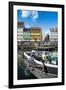 Fishing Boats in Nyhavn, 17th Century Waterfront, Copenhagen, Denmark, Scandinavia, Europe-Michael Runkel-Framed Photographic Print