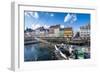 Fishing Boats in Nyhavn, 17th Century Waterfront, Copenhagen, Denmark, Scandinavia, Europe-Michael Runkel-Framed Photographic Print