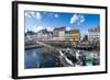 Fishing Boats in Nyhavn, 17th Century Waterfront, Copenhagen, Denmark, Scandinavia, Europe-Michael Runkel-Framed Photographic Print