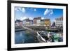 Fishing Boats in Nyhavn, 17th Century Waterfront, Copenhagen, Denmark, Scandinavia, Europe-Michael Runkel-Framed Photographic Print