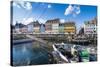 Fishing Boats in Nyhavn, 17th Century Waterfront, Copenhagen, Denmark, Scandinavia, Europe-Michael Runkel-Stretched Canvas