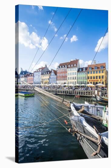 Fishing Boats in Nyhavn, 17th Century Waterfront, Copenhagen, Denmark, Scandinavia, Europe-Michael Runkel-Stretched Canvas