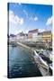 Fishing Boats in Nyhavn, 17th Century Waterfront, Copenhagen, Denmark, Scandinavia, Europe-Michael Runkel-Stretched Canvas