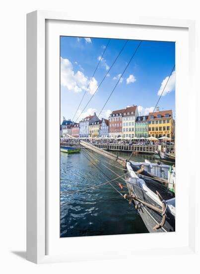 Fishing Boats in Nyhavn, 17th Century Waterfront, Copenhagen, Denmark, Scandinavia, Europe-Michael Runkel-Framed Photographic Print