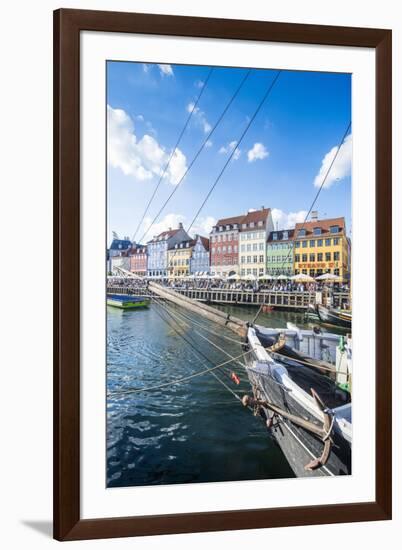 Fishing Boats in Nyhavn, 17th Century Waterfront, Copenhagen, Denmark, Scandinavia, Europe-Michael Runkel-Framed Photographic Print