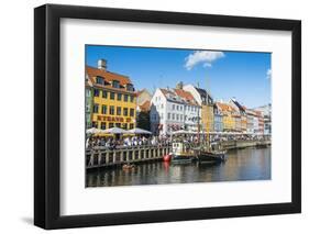 Fishing Boats in Nyhavn, 17th Century Waterfront, Copenhagen, Denmark, Scandinavia, Europe-Michael Runkel-Framed Photographic Print