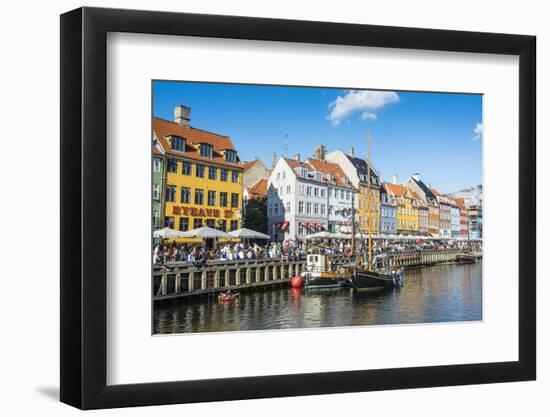 Fishing Boats in Nyhavn, 17th Century Waterfront, Copenhagen, Denmark, Scandinavia, Europe-Michael Runkel-Framed Photographic Print