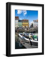Fishing Boats in Nyhavn, 17th Century Waterfront, Copenhagen, Denmark, Scandinavia, Europe-Michael Runkel-Framed Photographic Print