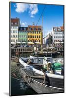 Fishing Boats in Nyhavn, 17th Century Waterfront, Copenhagen, Denmark, Scandinavia, Europe-Michael Runkel-Mounted Photographic Print