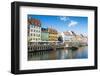 Fishing Boats in Nyhavn, 17th Century Waterfront, Copenhagen, Denmark, Scandinavia, Europe-Michael Runkel-Framed Photographic Print