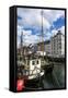 Fishing Boats in Nyhavn, 17th Century Waterfront, Copenhagen, Denmark-Michael Runkel-Framed Stretched Canvas