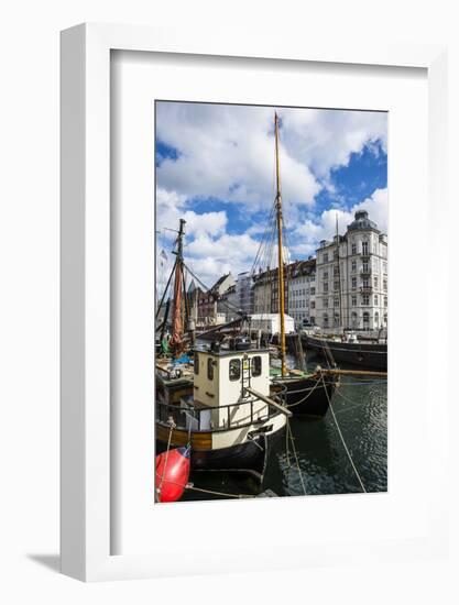 Fishing Boats in Nyhavn, 17th Century Waterfront, Copenhagen, Denmark-Michael Runkel-Framed Photographic Print