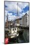 Fishing Boats in Nyhavn, 17th Century Waterfront, Copenhagen, Denmark-Michael Runkel-Mounted Photographic Print