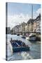 Fishing Boats in Nyhavn, 17th Century Waterfront, Copenhagen, Denmark-Michael Runkel-Stretched Canvas