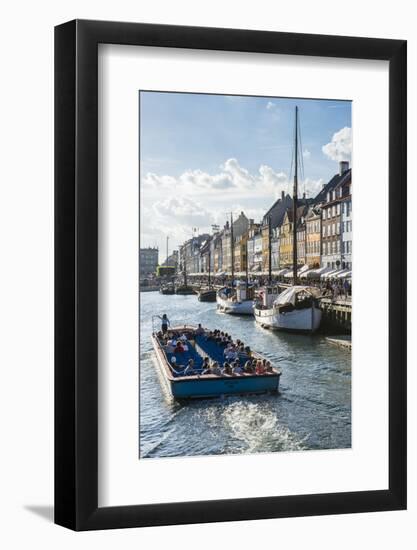 Fishing Boats in Nyhavn, 17th Century Waterfront, Copenhagen, Denmark-Michael Runkel-Framed Photographic Print