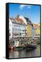 Fishing Boats in Nyhavn, 17th Century Waterfront, Copernhagen, Denmark, Scandinavia, Europe-Michael Runkel-Framed Stretched Canvas