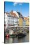 Fishing Boats in Nyhavn, 17th Century Waterfront, Copernhagen, Denmark, Scandinavia, Europe-Michael Runkel-Stretched Canvas