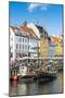 Fishing Boats in Nyhavn, 17th Century Waterfront, Copernhagen, Denmark, Scandinavia, Europe-Michael Runkel-Mounted Photographic Print