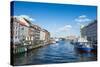 Fishing Boats in Nyhavn, 17th Century Waterfront, Copernhagen, Denmark, Scandinavia, Europe-Michael Runkel-Stretched Canvas
