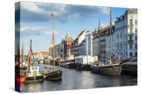 Fishing Boats in Nyhavn, 17th Century Waterfront, Copernhagen, Denmark, Scandinavia, Europe-Michael Runkel-Stretched Canvas