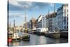 Fishing Boats in Nyhavn, 17th Century Waterfront, Copernhagen, Denmark, Scandinavia, Europe-Michael Runkel-Stretched Canvas