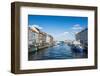 Fishing Boats in Nyhavn, 17th Century Waterfront, Copernhagen, Denmark, Scandinavia, Europe-Michael Runkel-Framed Photographic Print