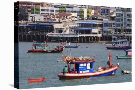 Fishing Boats in Pattaya City, Thailand, Southeast Asia, Asia-Richard Cummins-Stretched Canvas