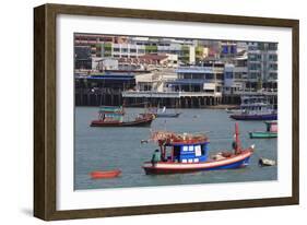 Fishing Boats in Pattaya City, Thailand, Southeast Asia, Asia-Richard Cummins-Framed Photographic Print