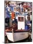 Fishing Boats in Port, Concarneau, Brittany, France-Nick Wood-Mounted Photographic Print