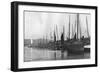 Fishing Boats in Port St Mary Harbour, Isle of Man, 1924-1926-null-Framed Giclee Print