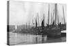 Fishing Boats in Port St Mary Harbour, Isle of Man, 1924-1926-null-Stretched Canvas