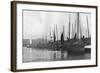 Fishing Boats in Port St Mary Harbour, Isle of Man, 1924-1926-null-Framed Giclee Print