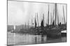 Fishing Boats in Port St Mary Harbour, Isle of Man, 1924-1926-null-Mounted Giclee Print