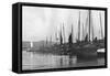 Fishing Boats in Port St Mary Harbour, Isle of Man, 1924-1926-null-Framed Stretched Canvas