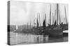 Fishing Boats in Port St Mary Harbour, Isle of Man, 1924-1926-null-Stretched Canvas