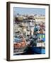 Fishing Boats in Port, Tangier, Morocco, North Africa, Africa-Charles Bowman-Framed Photographic Print