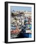 Fishing Boats in Port, Tangier, Morocco, North Africa, Africa-Charles Bowman-Framed Photographic Print