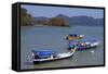 Fishing Boats in Porto Malai, Chenang City, Langkawi Island, Malaysia, Southeast Asia, Asia-Richard Cummins-Framed Stretched Canvas