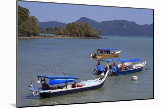 Fishing Boats in Porto Malai, Chenang City, Langkawi Island, Malaysia, Southeast Asia, Asia-Richard Cummins-Mounted Photographic Print