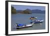 Fishing Boats in Porto Malai, Chenang City, Langkawi Island, Malaysia, Southeast Asia, Asia-Richard Cummins-Framed Photographic Print