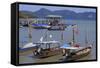 Fishing Boats in Porto Malai, Chenang City, Langkawi Island, Malaysia, Southeast Asia, Asia-Richard Cummins-Framed Stretched Canvas