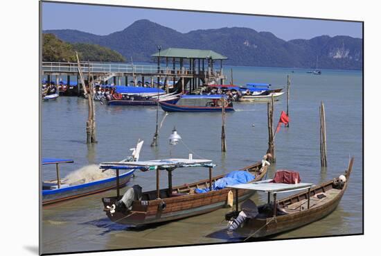 Fishing Boats in Porto Malai, Chenang City, Langkawi Island, Malaysia, Southeast Asia, Asia-Richard Cummins-Mounted Photographic Print