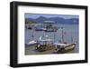 Fishing Boats in Porto Malai, Chenang City, Langkawi Island, Malaysia, Southeast Asia, Asia-Richard Cummins-Framed Photographic Print