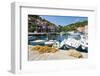 Fishing Boats in Sipan Harbor-Matthew Williams-Ellis-Framed Photographic Print