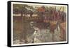 Fishing Boats in Tarbert Harbour, Loch Fyne-null-Framed Stretched Canvas