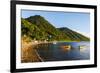Fishing Boats in the Bay of Soufriere, Dominica, West Indies, Caribbean, Central America-Michael Runkel-Framed Photographic Print