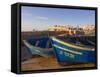 Fishing Boats in the Coastal City of Essaouira, Morocco, North Africa, Africa-null-Framed Stretched Canvas