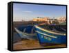 Fishing Boats in the Coastal City of Essaouira, Morocco, North Africa, Africa-null-Framed Stretched Canvas