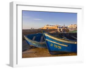 Fishing Boats in the Coastal City of Essaouira, Morocco, North Africa, Africa-null-Framed Photographic Print